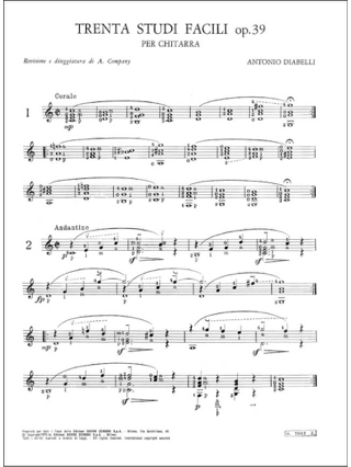 Studi Op. 39 - A. Diabelli - Partition - Guitare